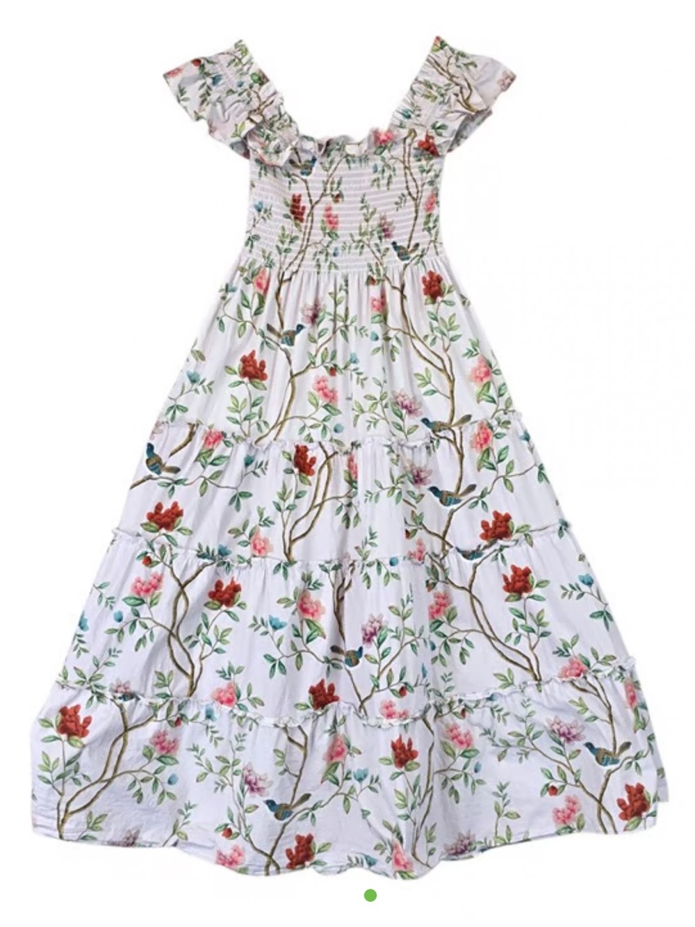 Hill House Pink Floral Tiered Maxi Dress